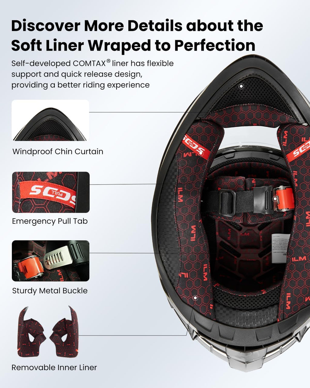 Motorcycle Helmet Full Face with Pinlock Compatible Motocross DOT Z501
