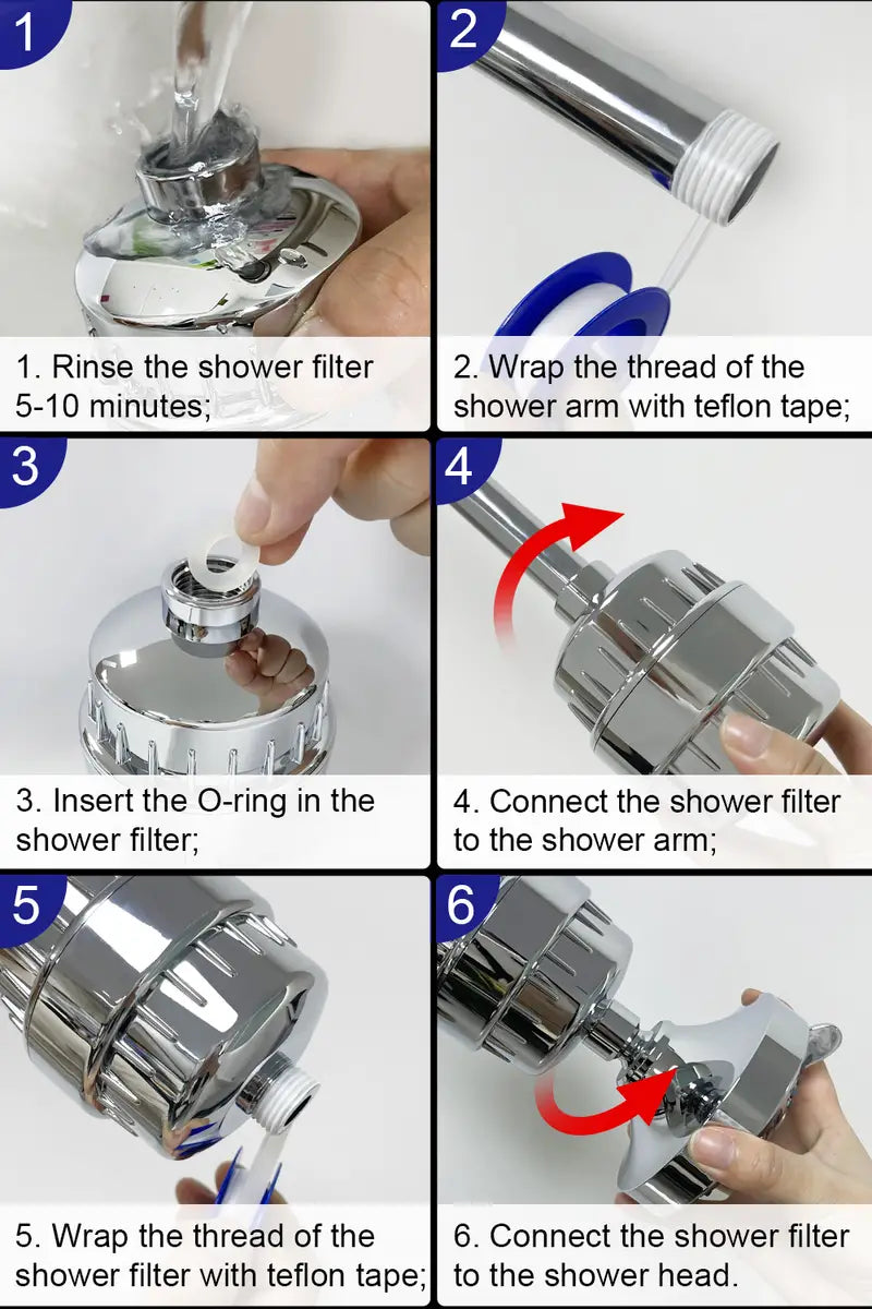 18-Step Ultimate Shower Water Softener