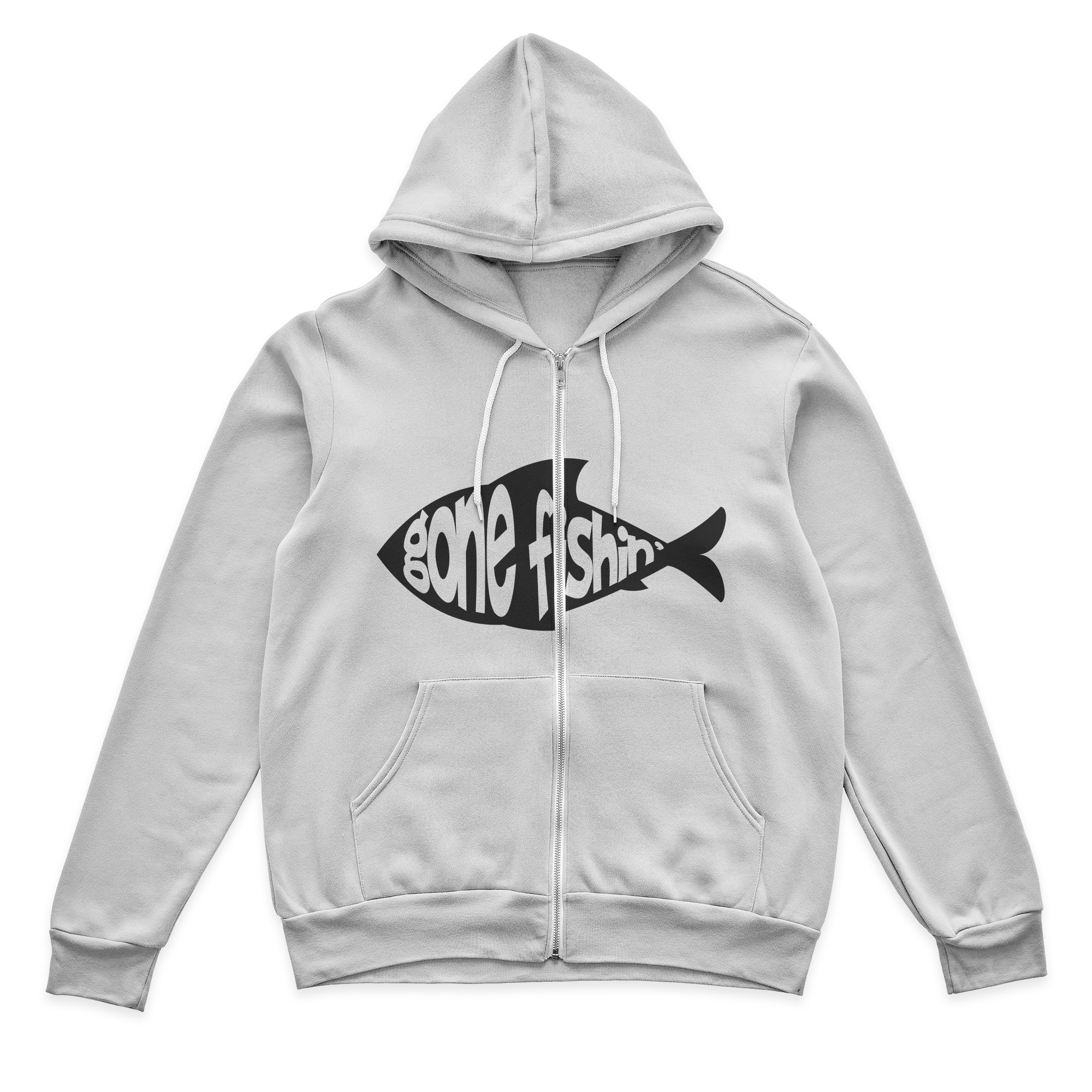 Gone Fishing v3 Zip Hoodie