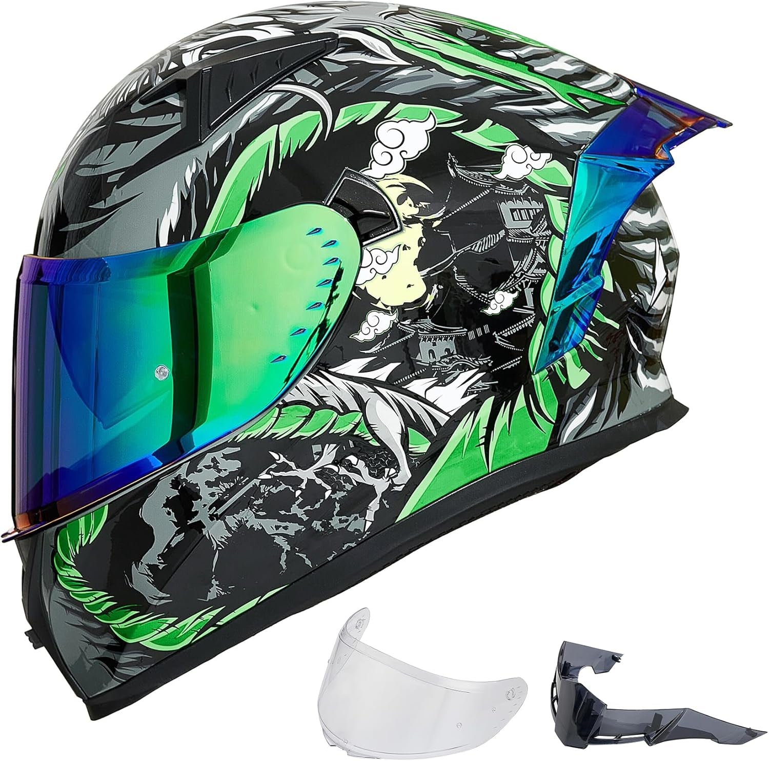 Motorcycle Helmet Full Face with Pinlock Compatible Motocross DOT Z501